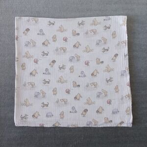 Pottery Barn Kids Classic Pooh Organic Cotton Muslin Blanket Swaddle 47x47